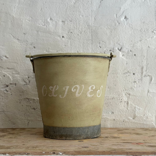 Painted ‘Olives’ Bucket