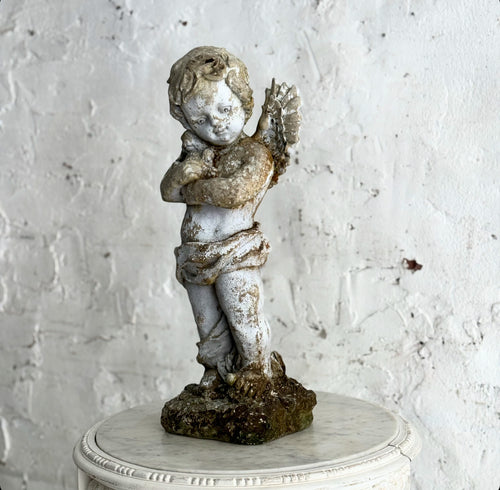 Late 20th Century French Putto Statue