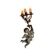 Load image into Gallery viewer, Early 19th Century French Wooden Putti Candelabra