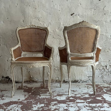 Load image into Gallery viewer, Pair Of 19th Century French Rattan Armchairs