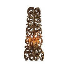 Load image into Gallery viewer, Late 18th Century Italian Wooden Candle Appliqué