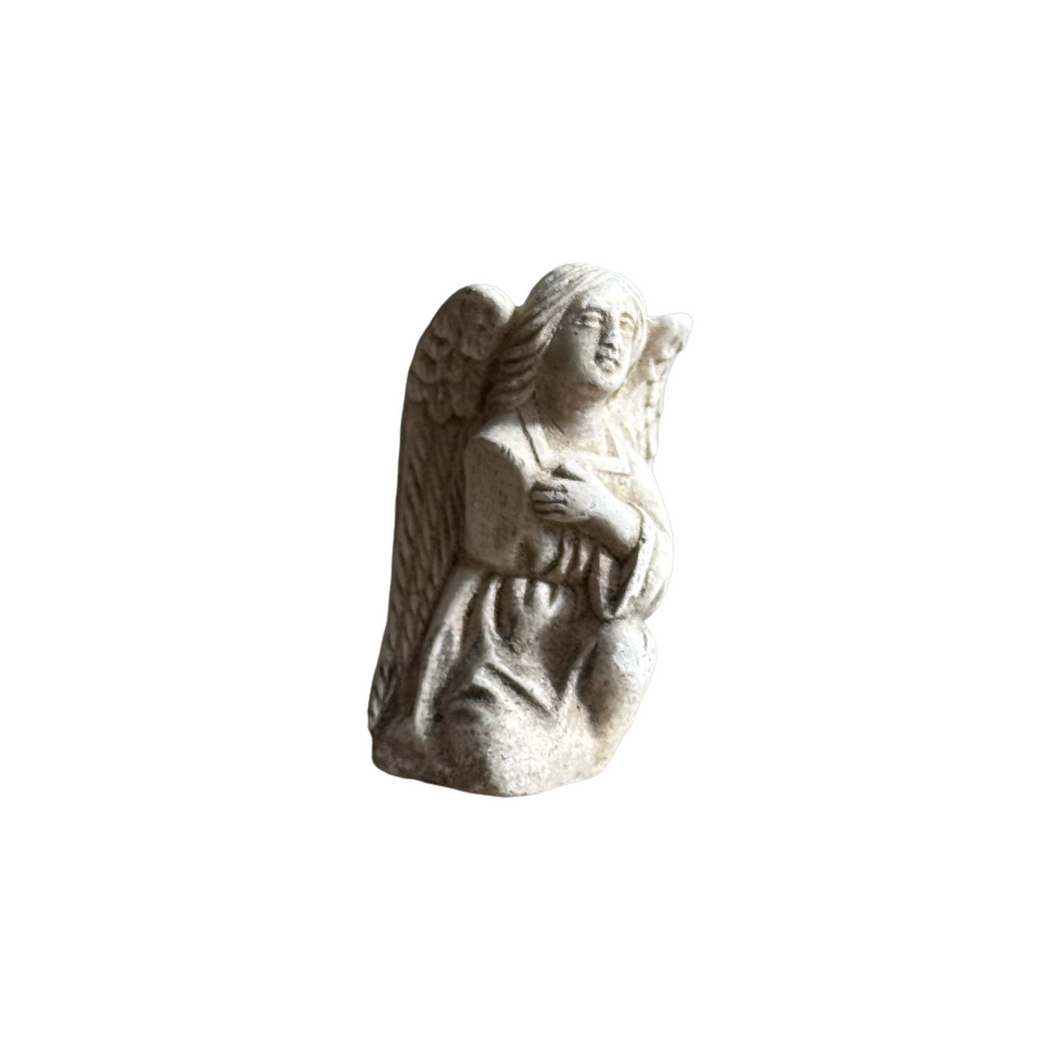 Miniature 19th Century French Plaster Angel