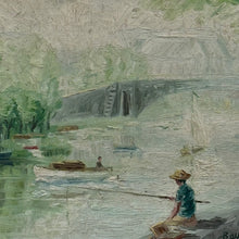 Load image into Gallery viewer, Mid-20th Century Impressionist River Landscape, Signed