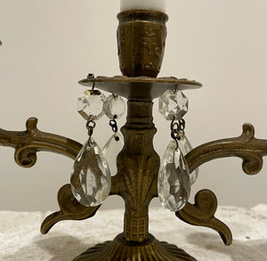 Pair Of Late 19th Century French Brass Candelabra