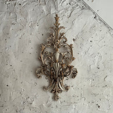 Load image into Gallery viewer, Late 19th Century Italian Wooden Candle Appliqué