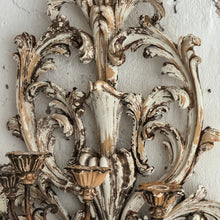 Load image into Gallery viewer, Late 19th Century Italian Wooden Candle Appliqué