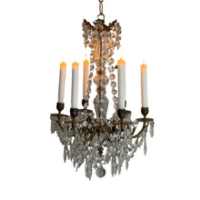 Load image into Gallery viewer, Late 19th Century French 6-Arm Candle Chandelier