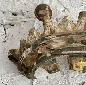 Late 18th Century French Carved Wood Crown