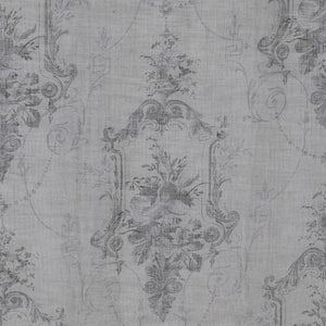 French Style Floral Tab Top Curtain