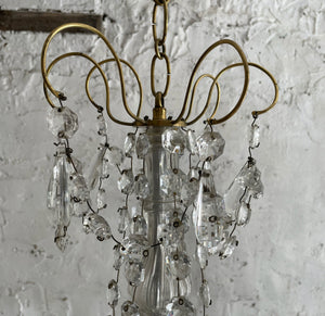 19th Century French 6 Arm Candle Chandelier
