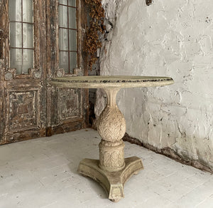 Weathered Faux Stone Decorative Table