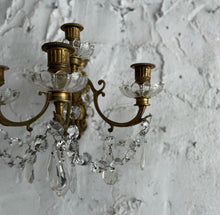 Load image into Gallery viewer, Pair Of 19th Century French Brass Candle Wall Sconces