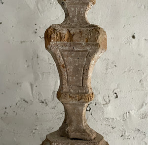 Late 18th Century French Carved Wood Candlestick