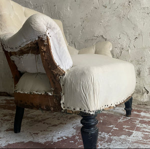 Early 19th Century French Button Back Fauteuil