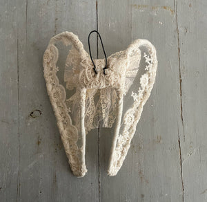 Vintage French Lace Angel Wings