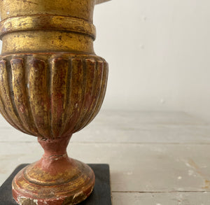 19th Century French Carved Gilt Wood Urn