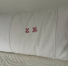 Load image into Gallery viewer, French Monogram Bolster Cushion