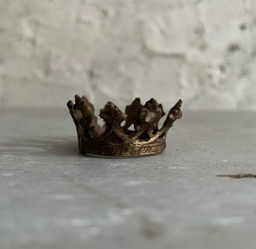 Antique Gold French Crown X