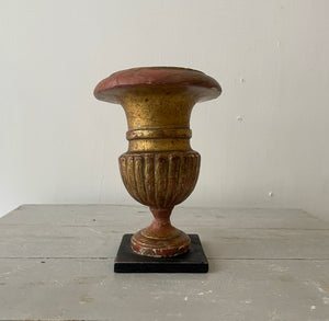 19th Century French Carved Gilt Wood Urn