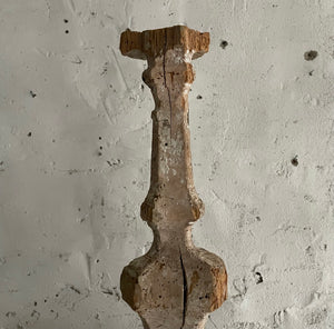 Late 18th Century French Carved Wood Candlestick