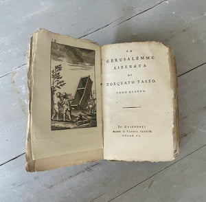 Late 18th Century Italian ‘La Gerusalemme Liberata’ Book