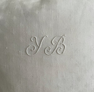 French Monogram Cushion With Frills