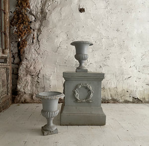 Late 19th Century French Cast Iron Urns