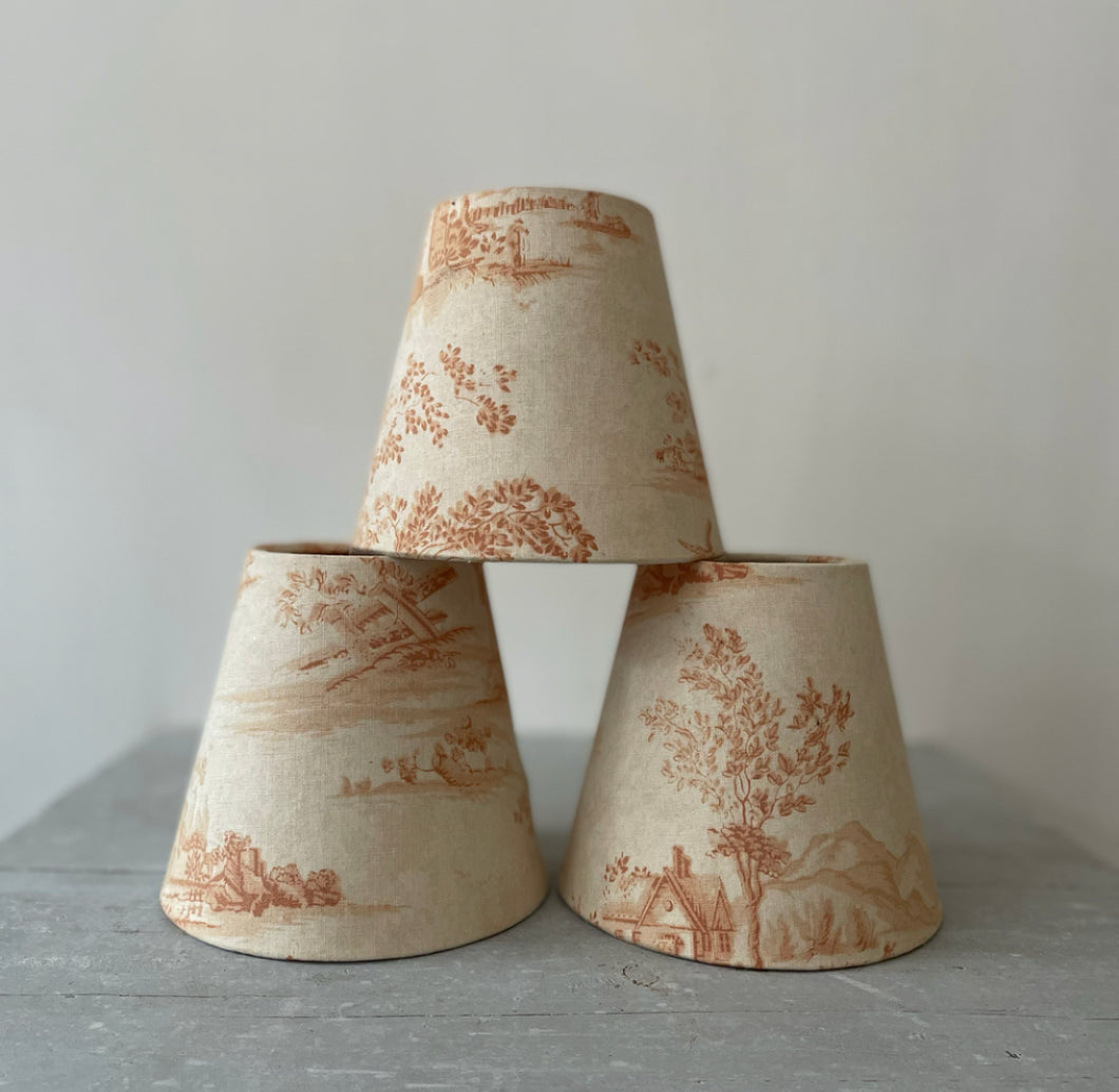 Trio Of 20th Century French Toile Shades