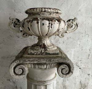 Early 19th Century French Cast Iron Urn