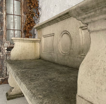 Load image into Gallery viewer, Weathered Faux Stone Bench