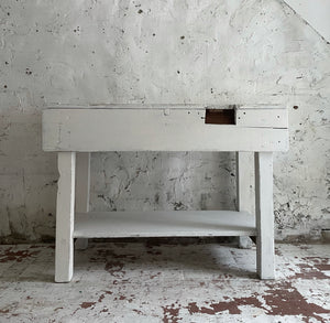 Early 20th Century French Rustic Work Bench