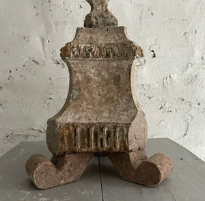 Late 18th Century French Carved Wood Candlestick