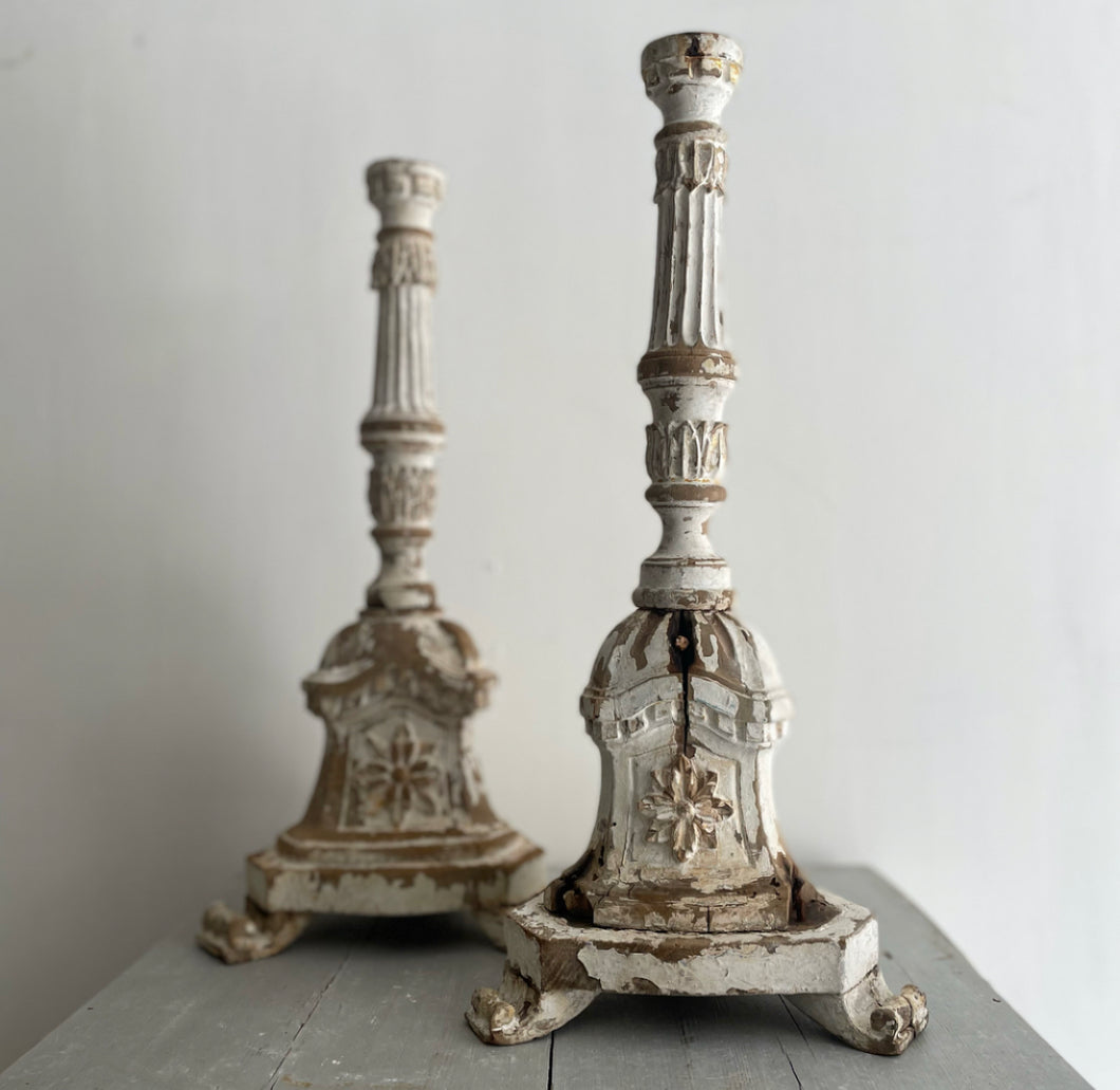 Pair of late 18th Century French Candlesticks