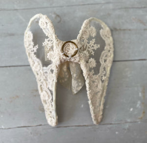 Vintage French Lace Angel Wings