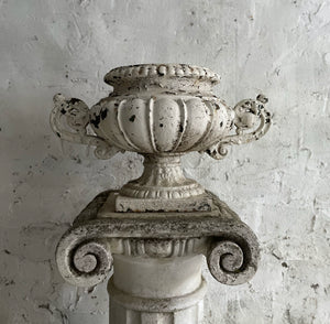 Early 19th Century French Cast Iron Urn