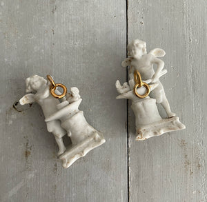 Pair Of Early 20th Century French Putti Bisque