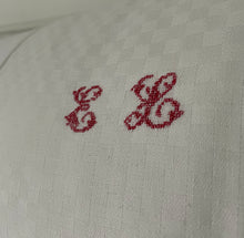 Load image into Gallery viewer, French Monogram Bolster Cushion